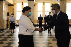Wręczenie odznaczeń państwowym pracownikom służby zdrowia /fot. A. Księżnik/
