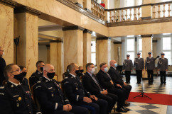 Uczestnicy uroczystości siedzą na widowni w Westybulu/fot. I. Matuszewska