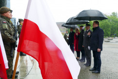 Zdjęcia z konferencji prasowej z udziałem ministra Mariusza Błaszczaka w WSZW. /fot. A. Kucharzewska/