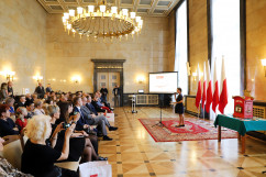 Galeria zdjęć z finału konkursu „Pocztówka na sto lat – moja Niepodległa” oraz wernisażu prac /fot. Anna Karendał/