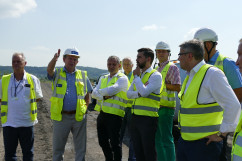 Galeria zdjęć ze spotkania i wizyty na placu budowy zbiornika przeciwpowodziowego Racibórz Dolny /fot. A. Kucharzewska/