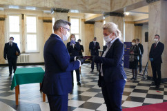 Wręczenie odznaczeń państwowym pracownikom służby zdrowia /fot. A. Księżnik/