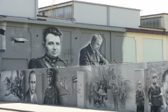 Odsłonięcie tablicy pamiątkowej oraz prezentacja historycznego muralu upamiętniającego Powstania Śląskie /fot. B. Szwedowski, ŚUW/