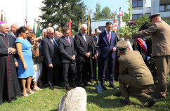 Galeria zdjęć z obchodów w Jastrzębiu-Zdroju z udziałem premiera Mateusza Morawieckiego oraz wojewody Jarosława Wieczorka /fot. A. Karendał/
