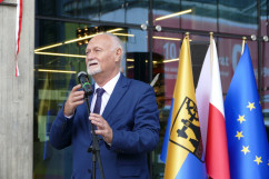 Uroczystość nadania imienia dworcowi w Katowicach /fot. A. Kucharzewska/