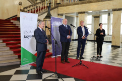 Briefing prasowy dot. wsparcia osób niepełnosprawnych w czasie pandemii /fot. A. Księżnik/