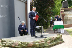 Odsłonięcie tablicy pamiątkowej oraz prezentacja historycznego muralu upamiętniającego Powstania Śląskie /fot. B. Szwedowski, ŚUW/