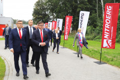 Uroczystość otwarcia nowej linii produkcyjnej w Nitroerg /fot. A. Księżnik/