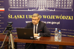 Wideokonferencja z Konsulem Generalnym USA /fot. A. Księżnik/