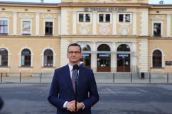 Galeria zdjęć z wizyty Prezesa Rady Ministrów Mateusza Morawieckiego w województwie śląskim. Katowice/fot. Alina Kucharzewska
