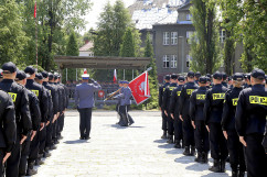 Galeria zdjęć z uroczystości ślubowania nowo przyjętych policjantów w Katowicach /fot. A. Karendał/