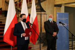 Briefing prasowy dot. wsparcia seniorów /fot. A. Księżnik/