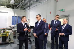 Premier Mateusz Morawiecki z wizytą w firmie Marco w Gliwicach /fot. I. Matuszewska/