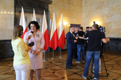 Galeria zdjęć z briefingu prasowego dot. odbudowy linii kolejowej nr 182 z Tarnowskich Gór do Zawiercia /fot. A. Księżnik/