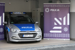 Otwarcie Posterunku Policji w Kroczycach - radiowóz /fot. B. Półrolnik/