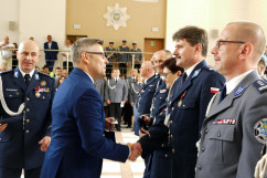 Zdjęcia z uroczystych obchodów 20-lecia powstania Szkoły Policji w Katowicach z udziałem I wicewojewody śląskiego /fot. Anna Herz/