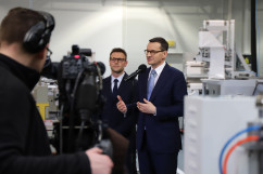 Premier Mateusz Morawiecki z wizytą w firmie Marco w Gliwicach /fot. I. Matuszewska/