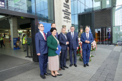 Uroczystość nadania imienia dworcowi w Katowicach /fot. A. Kucharzewska/