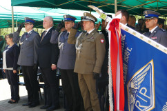 Zdjęcia z uroczystości 78. rocznicy Zbrodni Katyńskiej w Komendzie Wojewódzkiej Policji w Katowicach.
