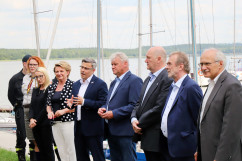 Zdjęcia z tegorocznej edycji akcji „Kręci mnie bezpieczeństwo... nad wodą” na zbiorniku Dziećkowice w Chełmie Śląskim /fot. A. Karendał/