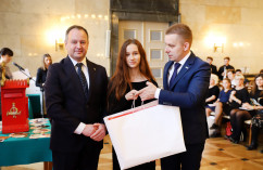 Galeria zdjęć z finału konkursu „Pocztówka na sto lat – moja Niepodległa” oraz wernisażu prac /fot. Anna Karendał/