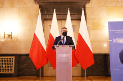 Konferencja prasowa dotycząca Polskiego Ładu - przemówienie Wojewody Śląskiego /fot. K.Szczepanek/