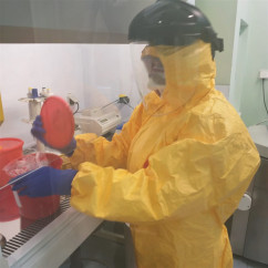 Laboratoriów Narodowego Instytutu Onkologii im. Marii Skłodowskiej-Curie w Gliwicach /fot. WSSE w Katowicach/