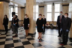 Wręczenie odznaczeń państwowym pracownikom służby zdrowia /fot. A. Księżnik/