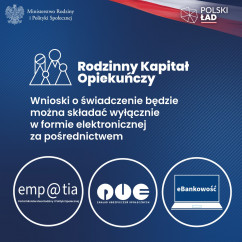Grafika dot. Rodzinnego Kapitału Opiekuńczego/materiał Ministerstwa Rodziny i Polityki Społecznej