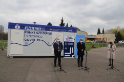 Briefing dot. majówkowej akcji szczepień /fot. I. Matuszewska/