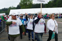 X Olimpiada Sportowa Uniwersytetów Trzeciego Wieku i Organizacji Senioralnych z udziałem wiceminister Elżbiety Bojanowskiej i wojewody Jarosława Wieczorka.