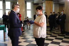 Wręczenie odznaczeń państwowym pracownikom służby zdrowia /fot. A. Księżnik/