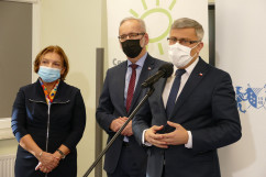 Wizyta Ministra Zdrowia w Sosnowcu - konferencja prasowa /fot. A. Kucharzewska/