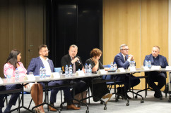 Polsko-Ukraińskie Forum Pracy - wypowiedź uczestnika wydarzenia fot. A. Księżnik