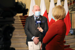 Konferencja prasowa dot. kolejnego okresu zasiłkowego programu 500+ /fot. A. Księżnik/