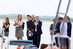Zdjęcia z tegorocznej edycji akcji „Kręci mnie bezpieczeństwo... nad wodą” na zbiorniku Dziećkowice w Chełmie Śląskim /fot. A. Karendał/