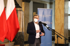 Briefing dot. aktualnej sytuacji epidemiologicznej /fot.  A. Księżnik/