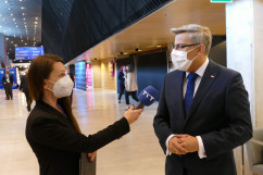 Inauguracja Europejskiego Kongresu Gospodarczego - indywidualna wypowiedź Wojewody Śląskiego dla mediów /fot. A. Księżnik/