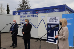 Briefing dot. majówkowej akcji szczepień /fot. I. Matuszewska/