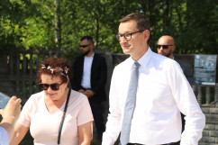 Galeria składająca się z kilkunastu zdjęć z wizyty Prezesa Rady Ministrów w województwie śląskim/fot. ŚUW