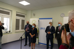 Wizyta Ministra Zdrowia w Sosnowcu - konferencja prasowa /fot. A. Kucharzewska/