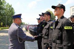Galeria zdjęć z uroczystości ślubowania nowo przyjętych policjantów w Katowicach /fot. A. Karendał/