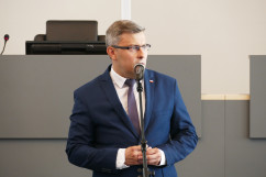 Galeria zdjęć z obchodów Święta Policji w Komendzie Wojewódzkiej Policji w Katowicach /fot. A. Kucharzewska/