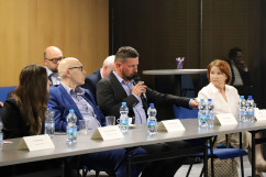 Polsko-Ukraińskie Forum Pracy - wypowiedź uczestnika wydarzenia fot. A. Księżnik