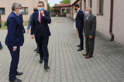 Wizyta premiera Mateusza Morawieckiego w firmie Elsit w Gliwicach /fot. ŚUW/
