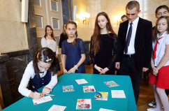 Galeria zdjęć z finału konkursu „Pocztówka na sto lat – moja Niepodległa” oraz wernisażu prac /fot. Anna Karendał/