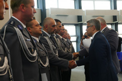 Galeria zdjęć z obchodów Święta Policji w Komendzie Wojewódzkiej Policji w Katowicach /fot. A. Kucharzewska/