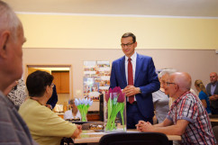 Zdjęcia z wizyty premiera Matusza Morawieckiego w Rudzie Śląskiej i Katowicach /fot. A. Kucharzewska, A. Karednał/