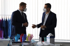 Wizyta premiera Mateusza Morawieckiego w firmie ZARYS w Zabrzu /fot. A. Księżnik/