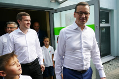 Wizyta premiera Mateusza Morawieckiego w Szkole Mistrzostwa Sportowego w Tychach /fot. A. Kucharzewska/